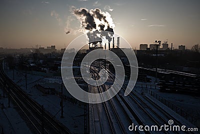 Environmental pollution Stock Photo