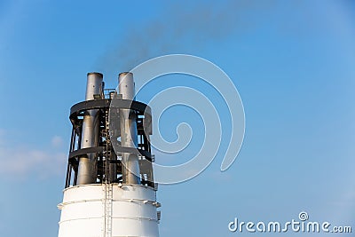 Environmental pollution. Air emissions Stock Photo