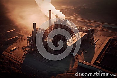 Environmental pollution: causes, consequences and solutions to the problem. Stock Photo