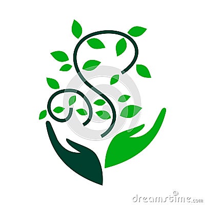 Environmental sustainability logo Vector Illustration Vector Illustration