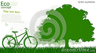 Environmentally friendly world. Vector Illustration