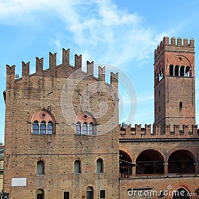 Enzo palace in Bologna Stock Photo