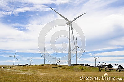 Eolian generator park, Australia Stock Photo