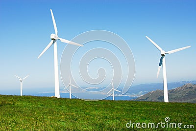 Eolian generators Stock Photo