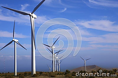 Eolic - wind turbine Stock Photo