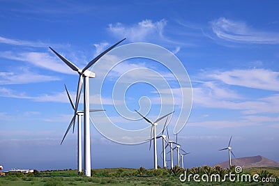 Eolic - wind turbine Stock Photo