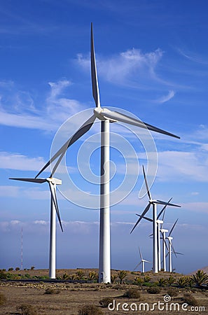 Eolic - wind turbine Stock Photo