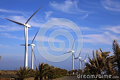 Eolic - wind turbine Stock Photo