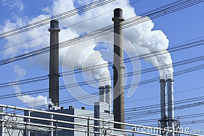 EON power plant in Rotterdam, The Netherlands Stock Photo