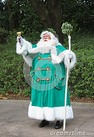 Epcot England; Father Christmas Editorial Stock Photo