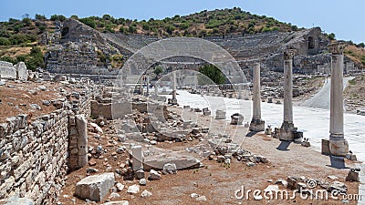 Ephesus amphitheater Editorial Stock Photo