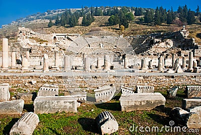 Ephesus Amphitheatre Stock Photo