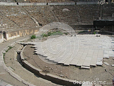 Ephesus Amphitheater Stock Photo