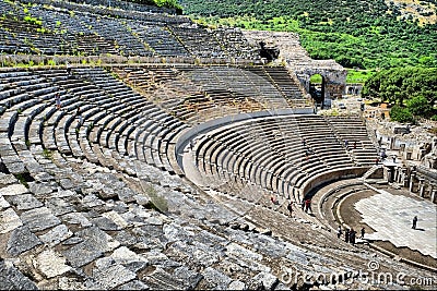 Ephesus Amphitheatre Stock Photo