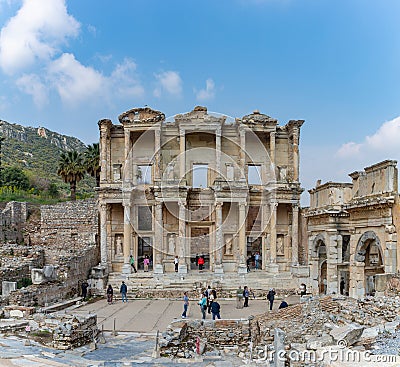 Ephesus - Library of Celsus Editorial Stock Photo