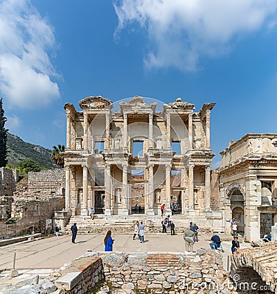 Ephesus - Library of Celsus Editorial Stock Photo