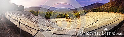 Epidaurus amphitheater Stock Photo