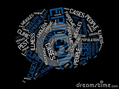 EPIDEMIC - image with words associated with the topic EPIDEMIC, word cloud, cube, letter, image, illustration Cartoon Illustration