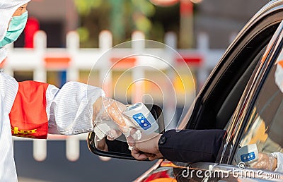 Epidemic prevention, China in action Editorial Stock Photo