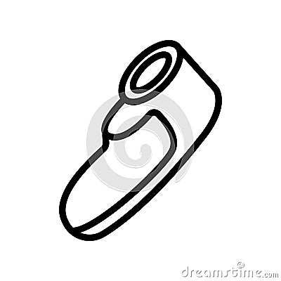 Epilator bodycare tool icon vector outline illustration Vector Illustration