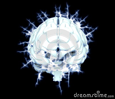 Electrical brain Concept Stock Photo