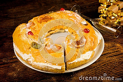 Epiphany cake Stock Photo