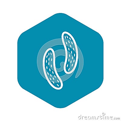 Epithelial cell icon, simple style Vector Illustration