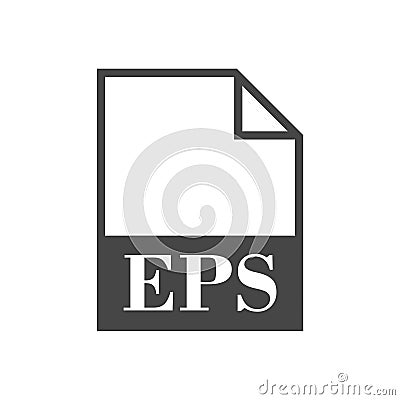 EPS file icon Vector Illustration