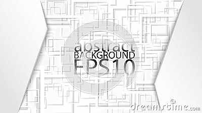 EPS10 halftone abstract vector background. Graphic effect based on squares shapes and shadows. Vector Illustration