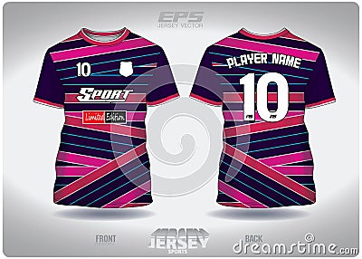 EPS jersey sports shirt vector.Multicolor ribbons wrapped around pattern design, illustration, textile background for round neck Vector Illustration