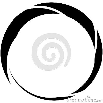Circular Spiral, swirl, twirl design element. Concentric, radial and radiating burst of lines with rotation, gyre and curved Vector Illustration