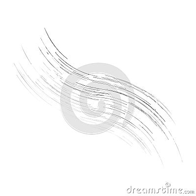 Cycle design element with contort, spin effect. Abstract swerve circlet spiral Vector Illustration
