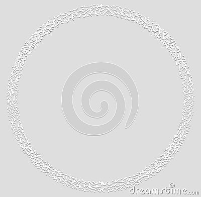 Grayscale random squares in circle formation abstract geometric element. Circle, circular mosaic Vector Illustration