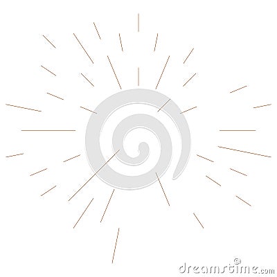 Radial, radiating lines abstract burst element. Concentric whirligig volute, helix spreading stripes. Circular, cyclic strips, Vector Illustration