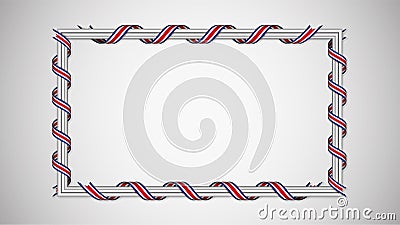 EPS10 Vector Patriotic background with Costarica flag colors Vector Illustration