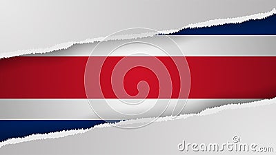 EPS10 Vector Patriotic background with Costarica flag colors Vector Illustration