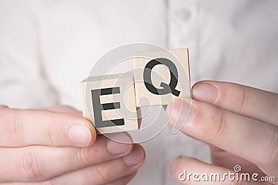 eq concept. Acronym of questions and answers or job of tester or quality engineer Stock Photo