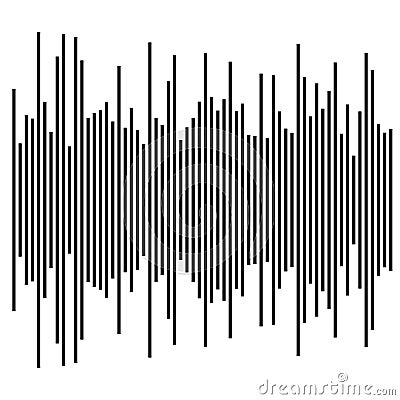 eq, equalizer element. bar chart, bar graph with irregular dynamic lines Vector Illustration