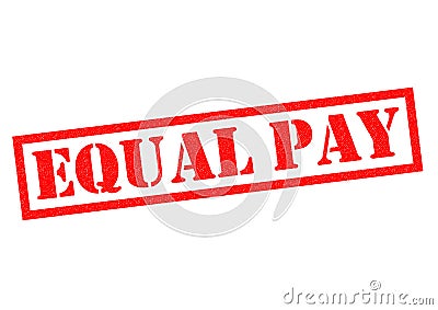 EQUAL PAY Stock Photo