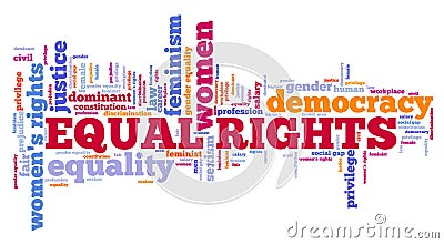 Equal rights concept Stock Photo