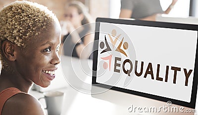 Equality Fairness Fundamental Rights Racist Discrimination Concept Stock Photo