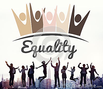 Equality Fairness Fundamental Rights Racist Discrimination Concept Stock Photo