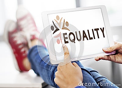 Equality Fairness Fundamental Rights Racist Discrimination Concept Stock Photo