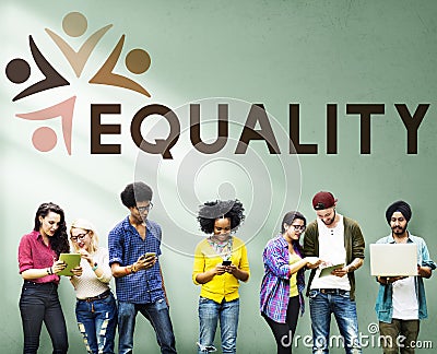 Equality Fairness Fundamental Rights Racist Discrimination Concept Stock Photo