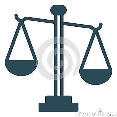 Equality, judiciary symbol Isolated Vector Icon that can be easily modified or edit Vector Illustration