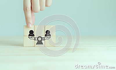 Equality of person concept. Equal employment opportunity Stock Photo