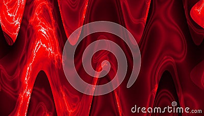 Equalizer background in bright red color. Abstract smooth color wave Stock Photo