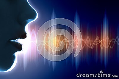 Sound wave illustration Cartoon Illustration