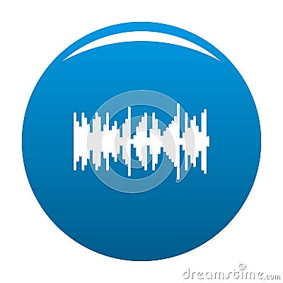 Equalizer vibration icon blue vector Vector Illustration