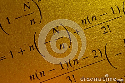 Equation Stock Photo